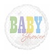 18" Mylar "Baby Shower" White - #245