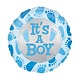 18" Mylar "It's a Boy" Blue Footprints - #260