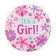 18" Mylar "It's a Girl" Floral - #263