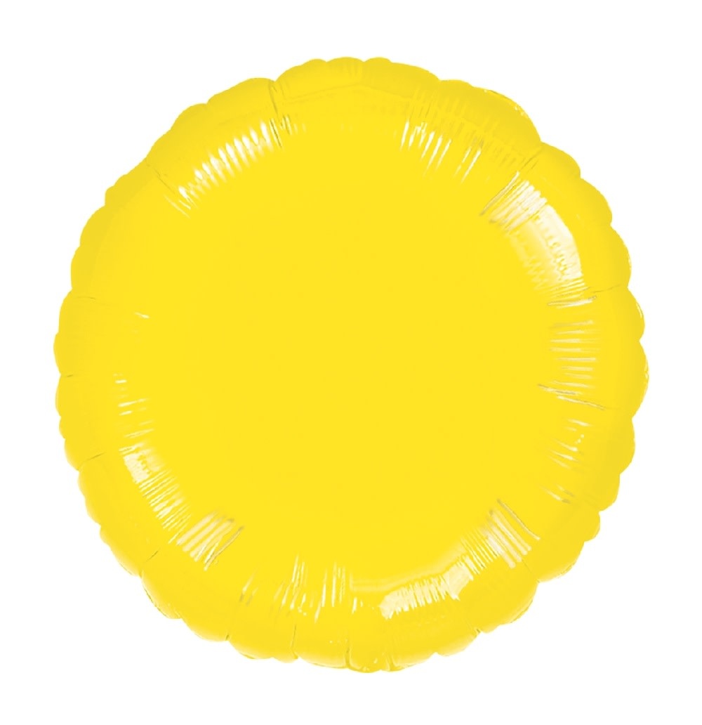 18" Mylar "Yellow Circle" - #315