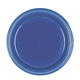 7" Round Plastic Plates, Mid Ct. - Bright Royal Blue