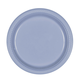 7" Round Plastic Plates, Mid Ct. - Pastel Blue Blue