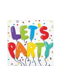 Birthday Balloons Beverage Napkins