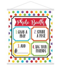 Rainbow Dots Photo Booth Sign