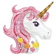 33" Magical Unicorn Mylar Balloon
