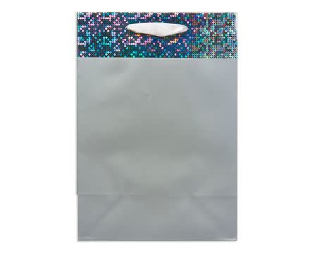 Silver Holographic Medium Size Gift Bag