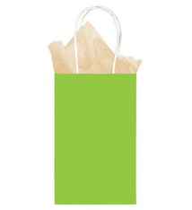 Lime Solid Kraft Bag - Small