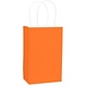 Orange Solid Kraft Bag - Small