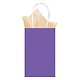 New Purple Solid Kraft Bag - Small
