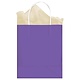 New Purple Solid Kraft Bag - Medium