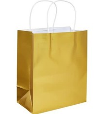 Gold Foil Solid Kraft Bag - Medium