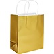 Gold Foil Solid Kraft Bag - Medium