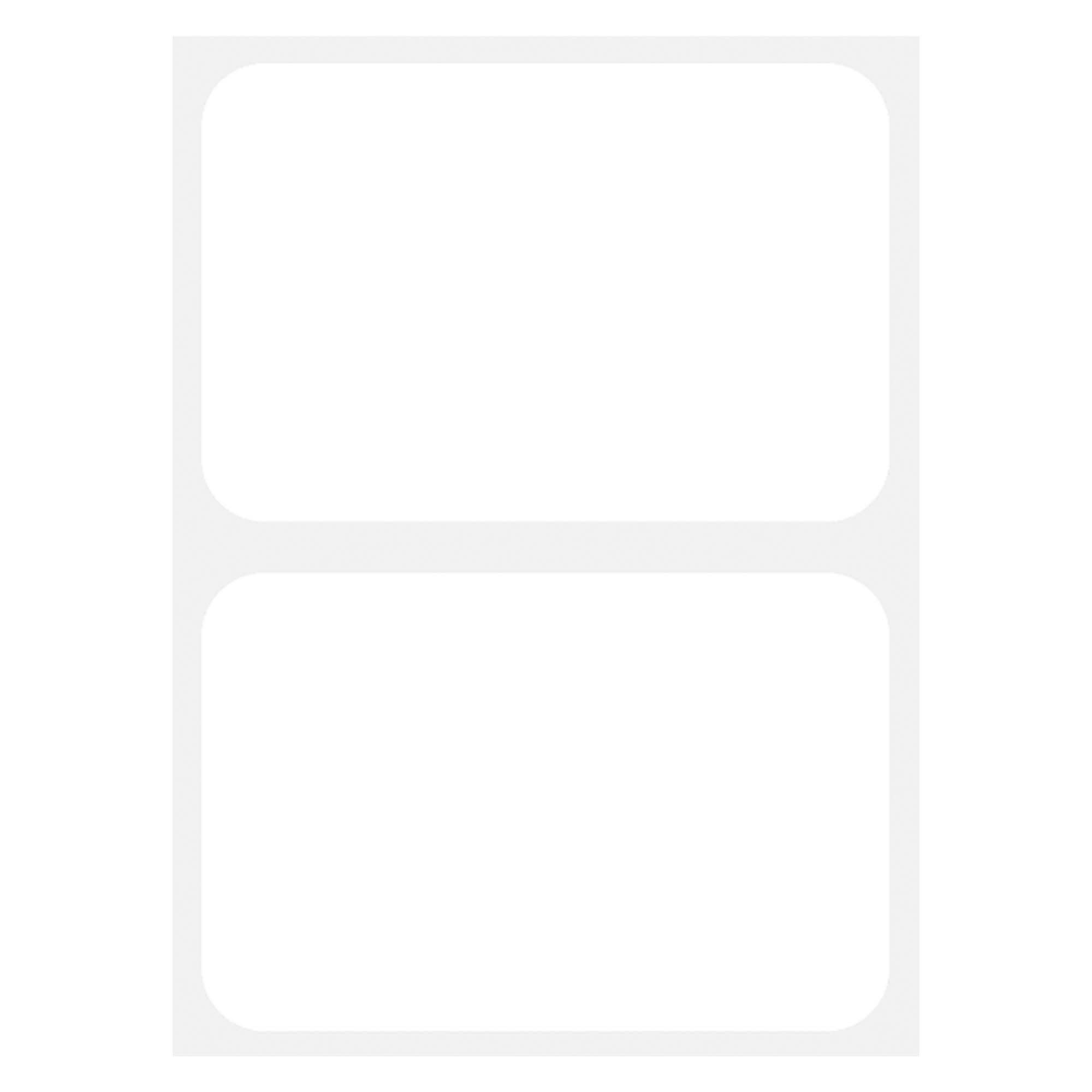 Plain White Name Tags