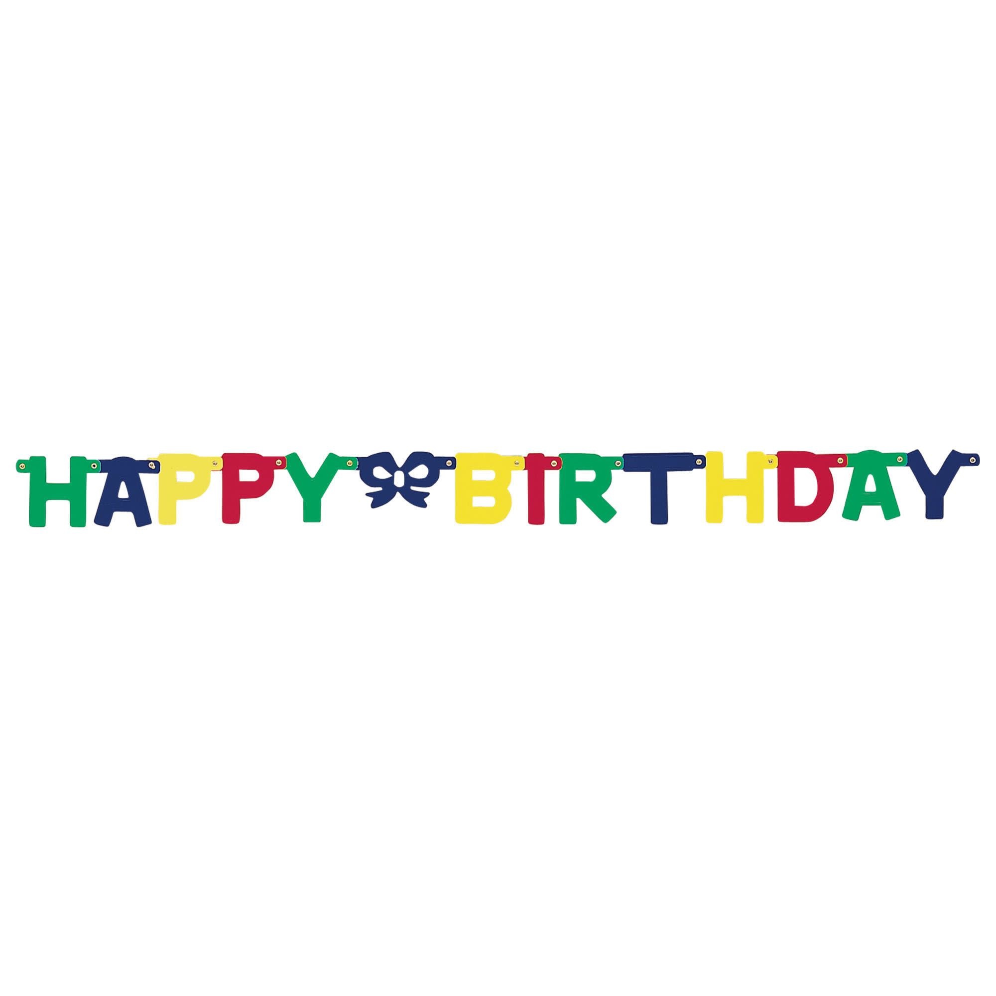 Happy Birthday Letter Banner - Primary