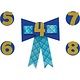 Personalized Blue Birthday Award Ribbon 4-9