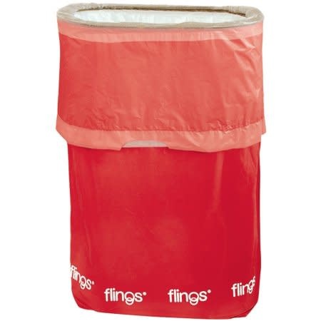 Flings Pop up Trash Bin Red