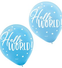 Oh Baby Boy Latex Balloons- 15 Count (Latex Only)