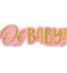 Oh Baby Girl Glitter Centerpiece