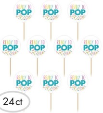 Glitter Baby Sprinkle Shower Picks 24ct