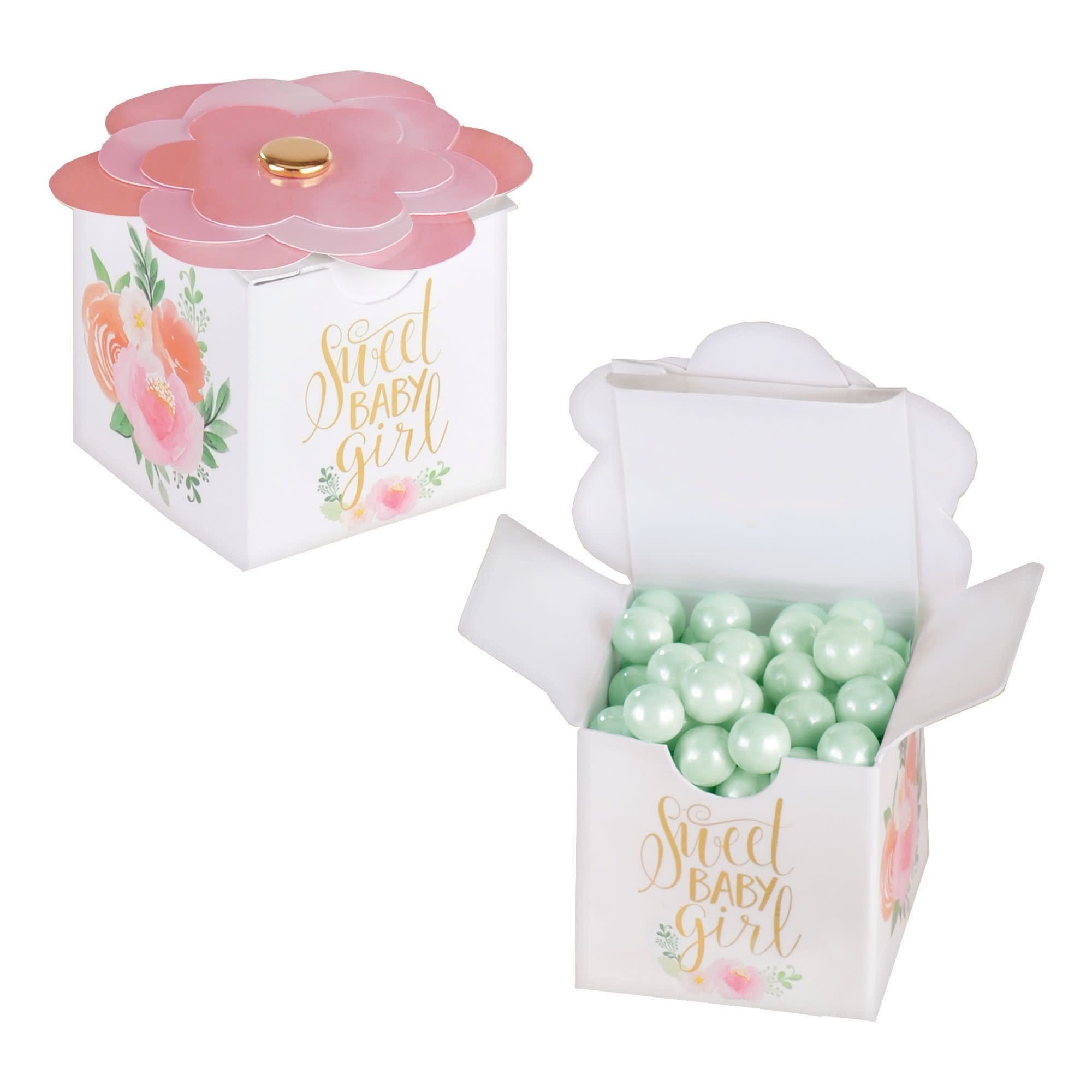 Floral Baby Favor Boxes