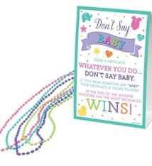 Don't Say Baby Bead Necklace Shower Game
