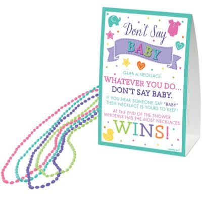 Don't Say Baby Bead Necklace Shower Game