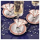 Navy Bride Glass Tags- 18 Count