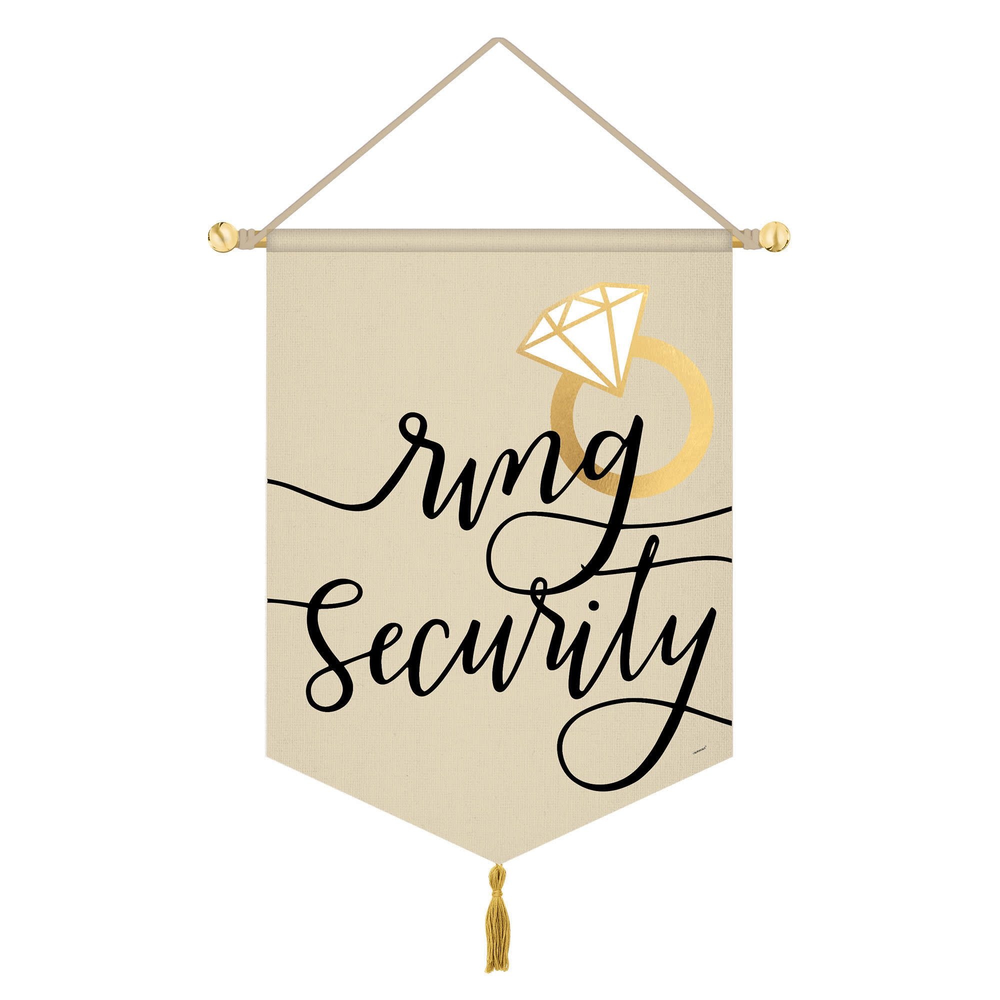 SIGN HNG CANVAS RING SECURITY