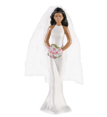 Cake Topper African American Bride