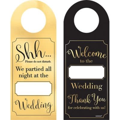 Customizable Wedding Door Hangers- 12 Count
