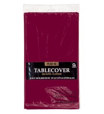 54" X 108" Plastic Table Cover - Berry