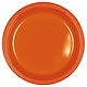10" Round Plastic Plates, Mid Ct. - Orange Peel