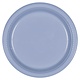 10" Round Plastic Plates, Mid Ct. - Pastel Blue Blue