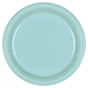 10" Round Plastic Plates, Mid Ct. - Robin's Egg Blue