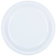 7" Round Plastic Plates, Mid Ct. - Clear