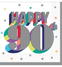 Here's To 90 Beverage Napkins