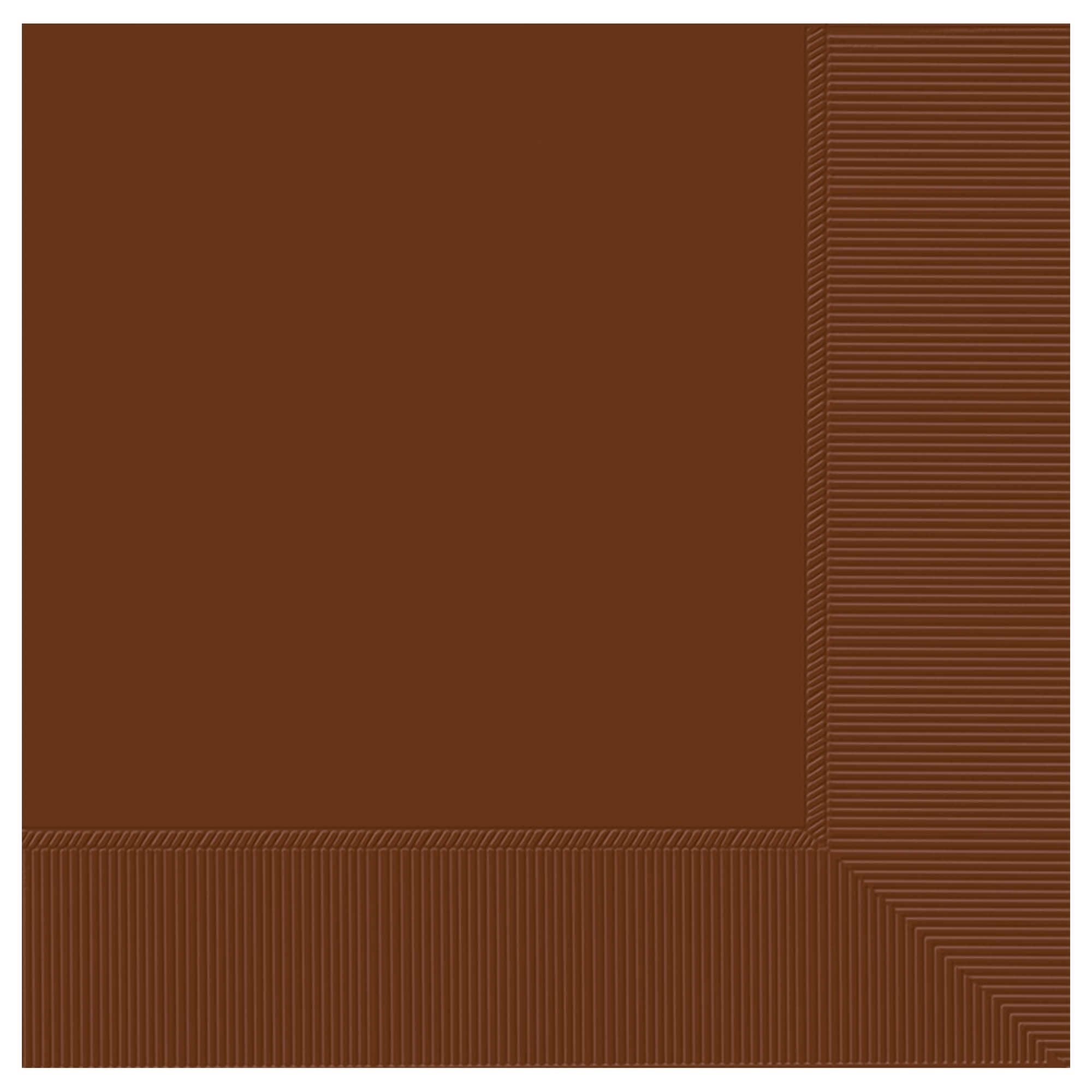Chocolate Brown 3-Ply Luncheon Napkins