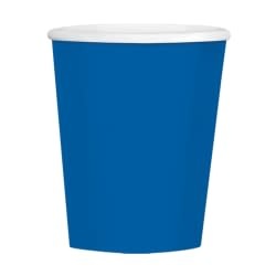 Bright Royal Blue Paper Cups, 9oz.