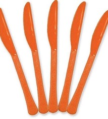Orange Peel Premium Heavy Weight Plastic Knives