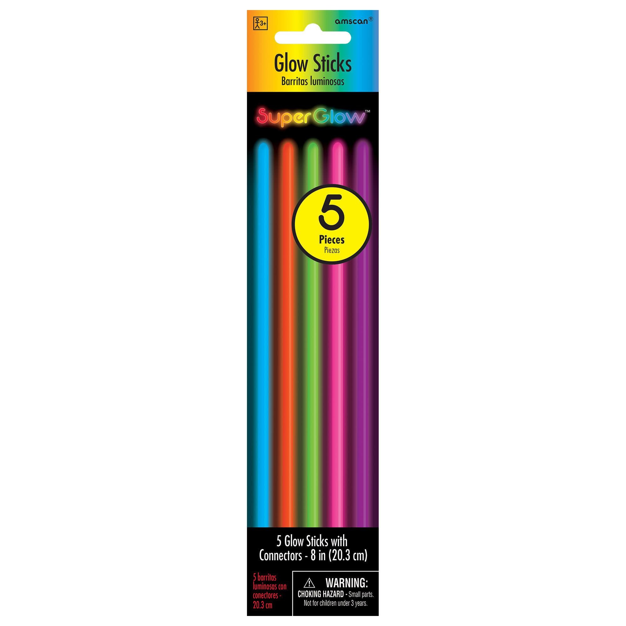 8" Multi Color Glow Sticks