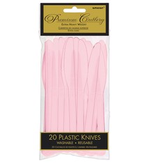 Blush Pink Premium Heavy Weight Plastic Knives