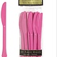 Bright Pink Premium Heavy Weight Plastic Knives