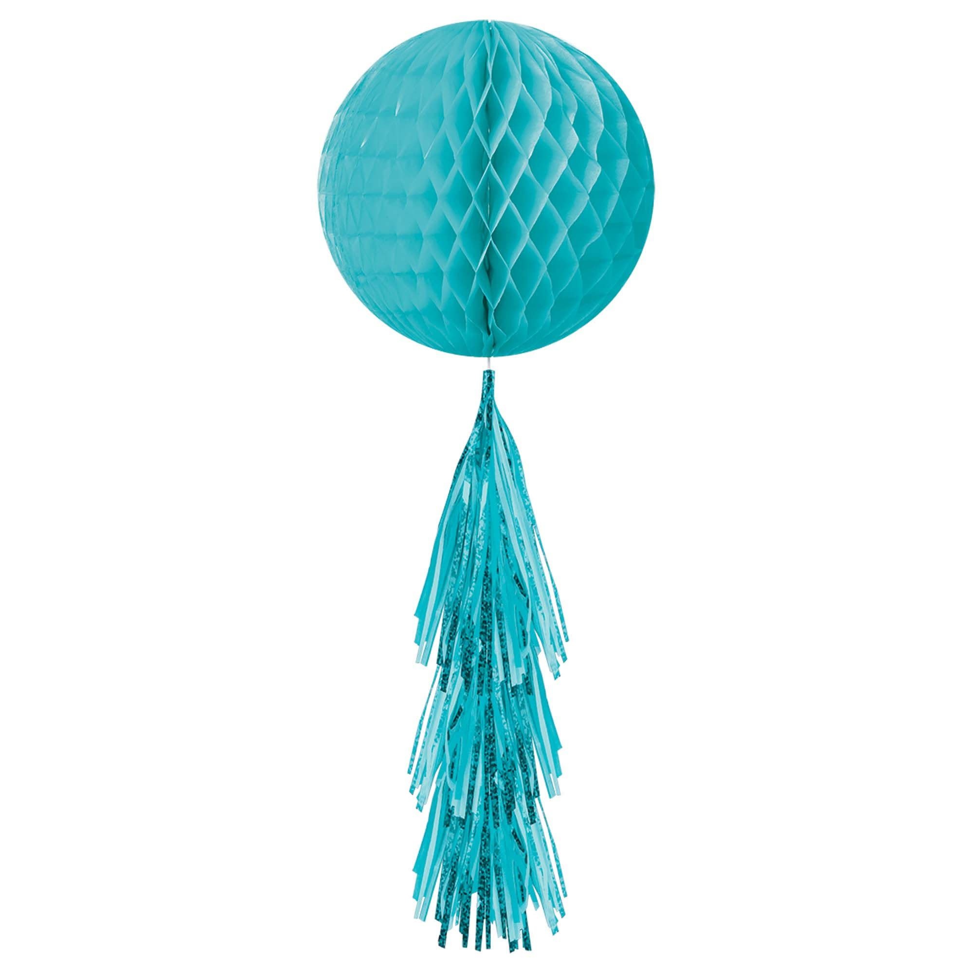 Honeycomb Ball W/ Tail - Caribbean Blue
