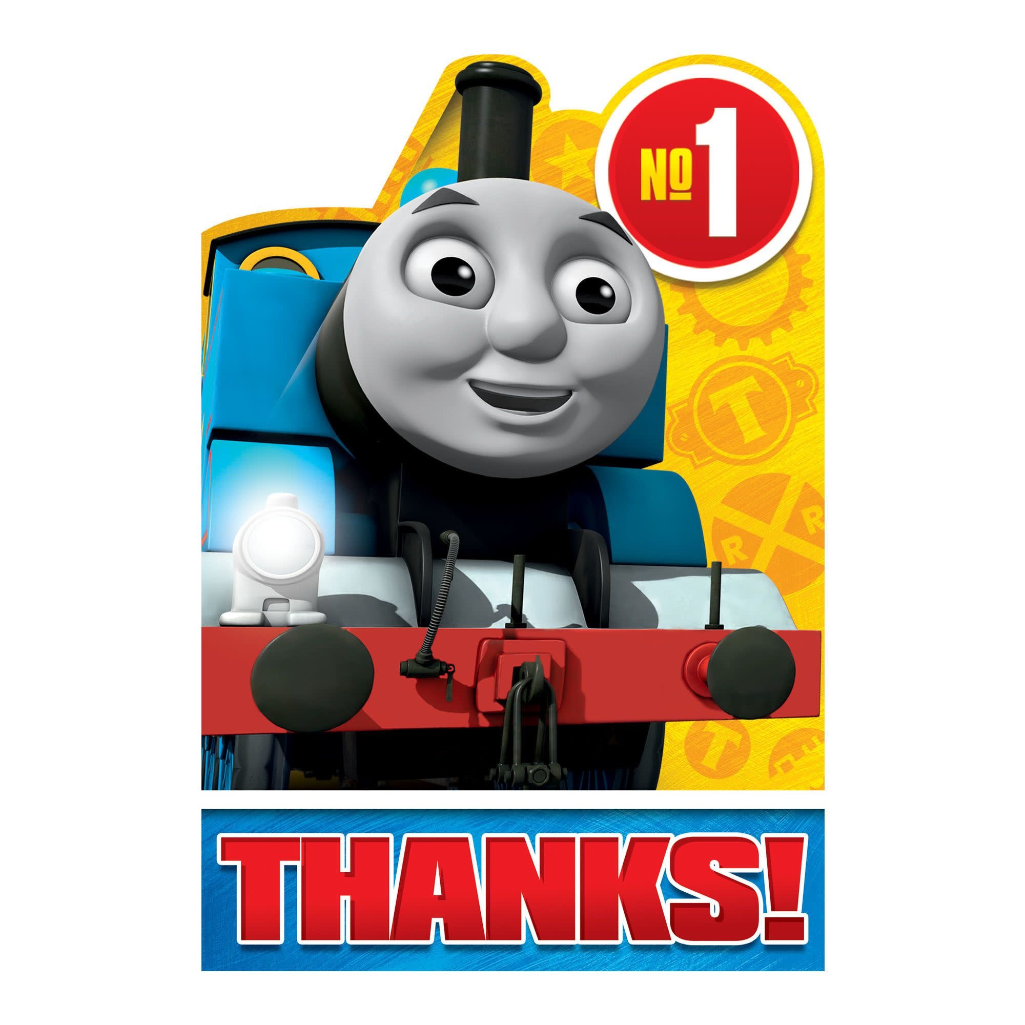 Thomas All Aboard Postcard Thank You