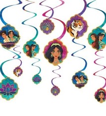 Aladdin Hanging Swirl Decorations (12pc)