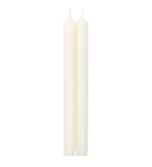 Straight Taper 10" Candles in White - 2 Candles Per Package