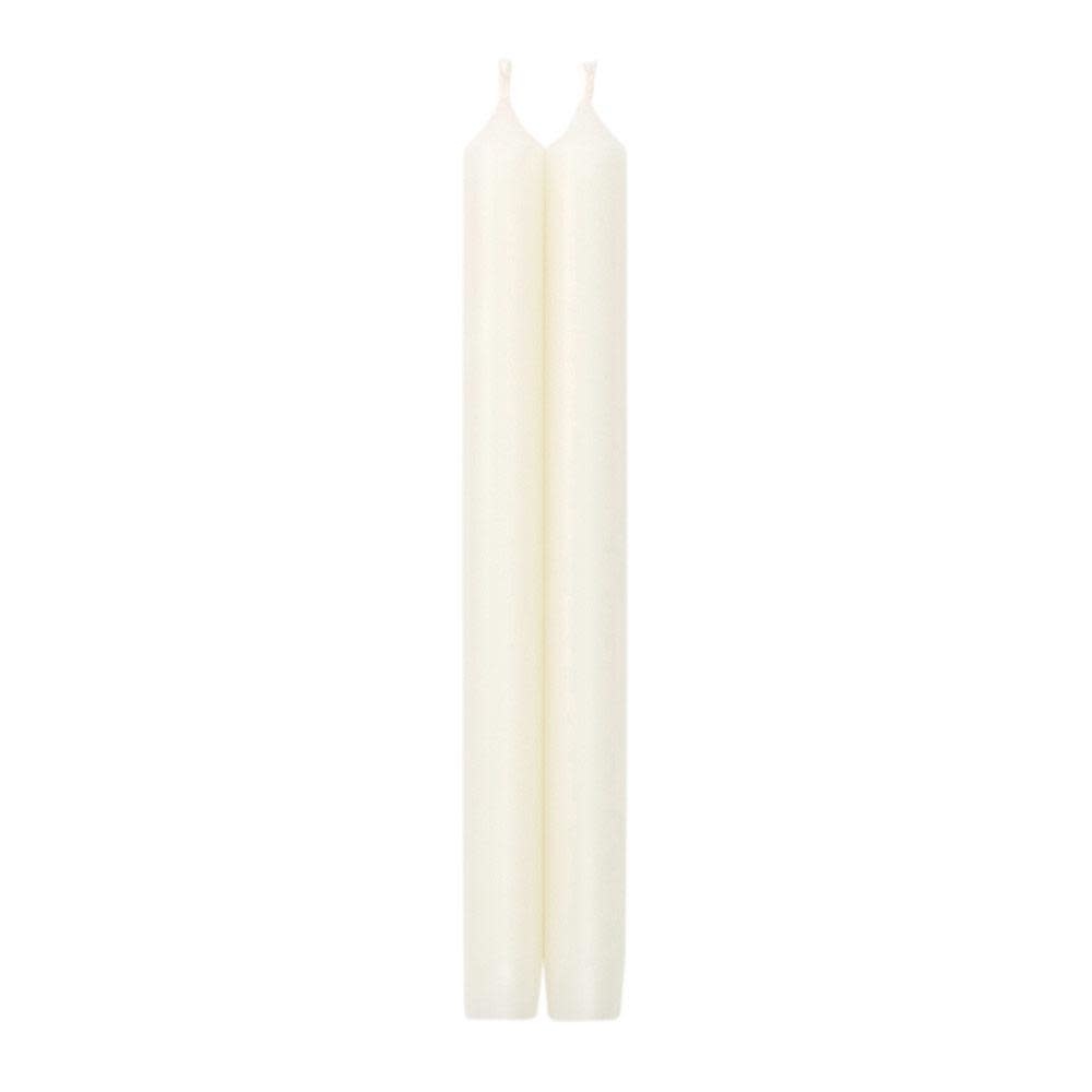 Straight Taper 10" Candles in White - 2 Candles Per Package