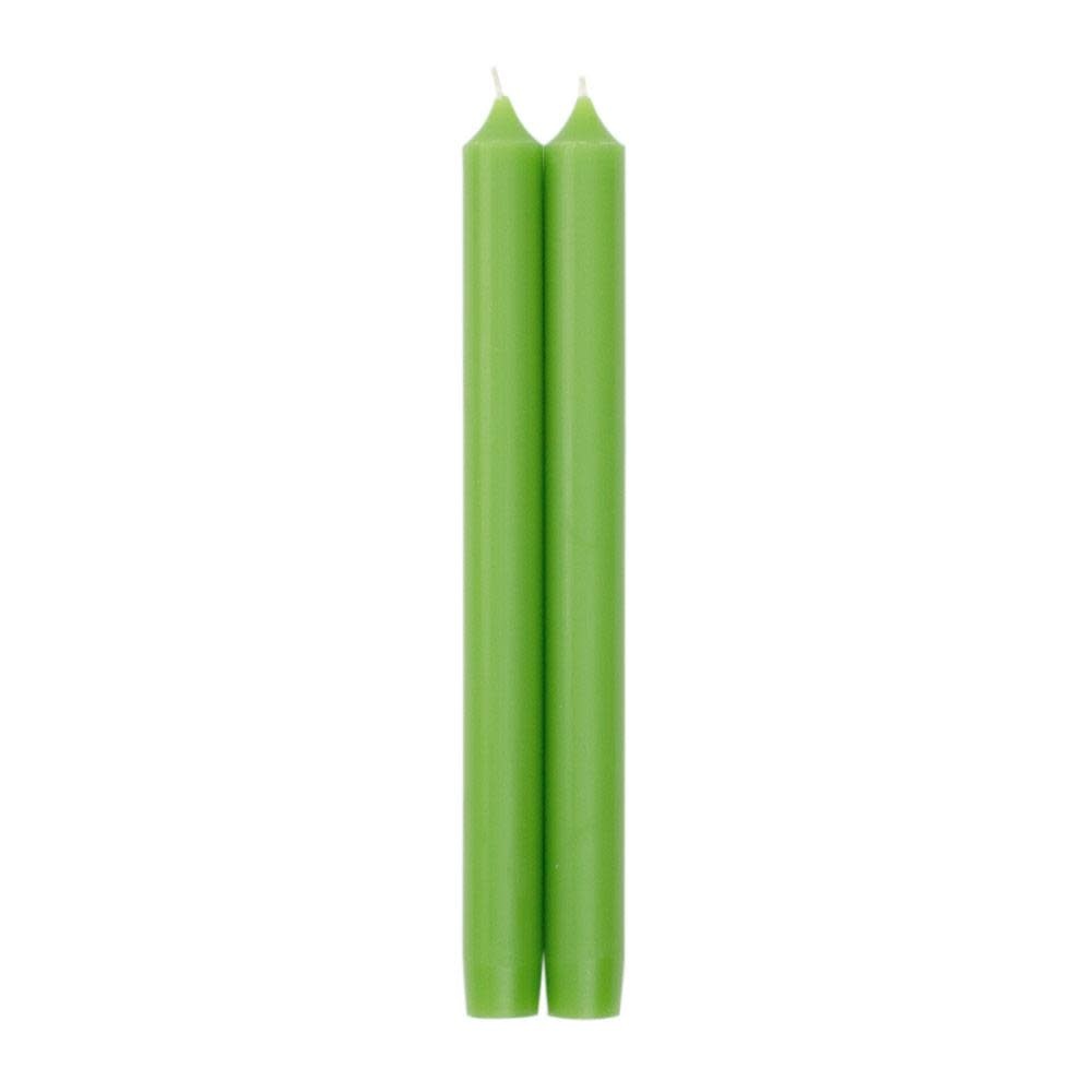 Straight Taper 10" Candles in Spring Green - 2 Candles Per Package