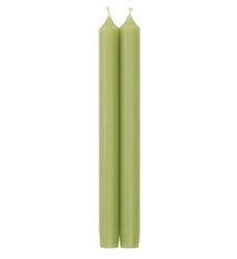 Straight Taper 12" Candles in Moss Green - 2 Candles Per Package