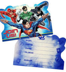 Justice League Invitations